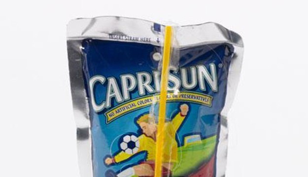empty drink pouch