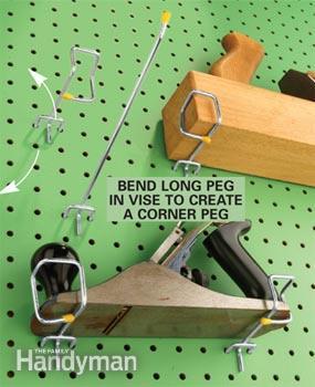 pegboard tool stowage