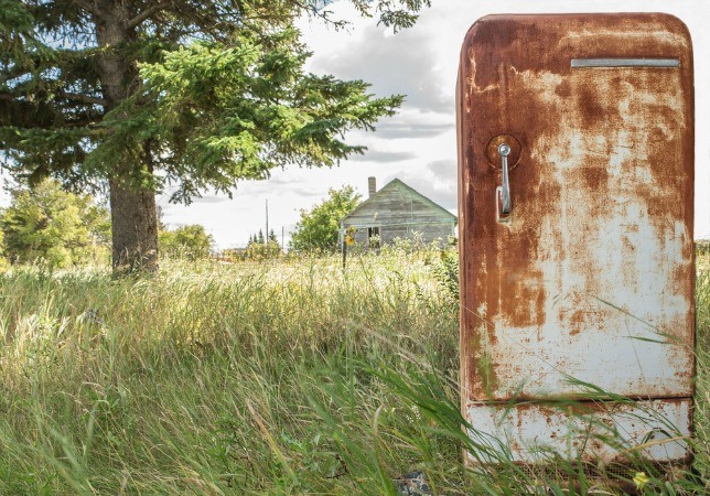 old refrigerator