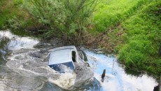 sinking car