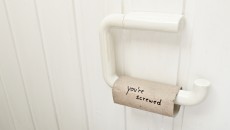 empty toilet paper roll