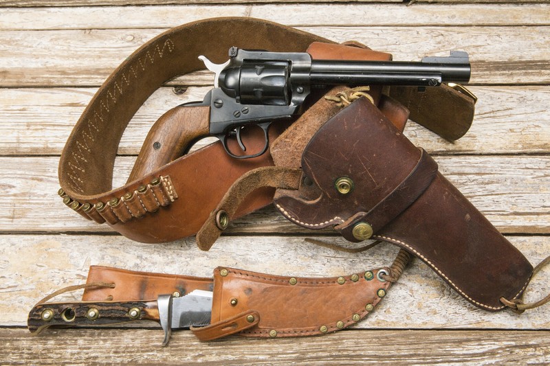 revolver holster and knife