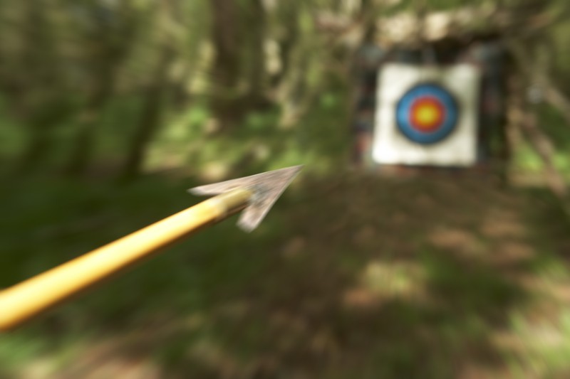 arrow aiming at target