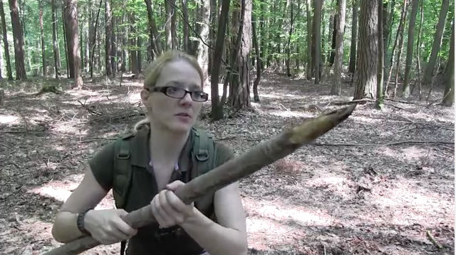 survival lilly with a spear