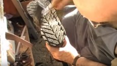 how to make shoes from tire tread