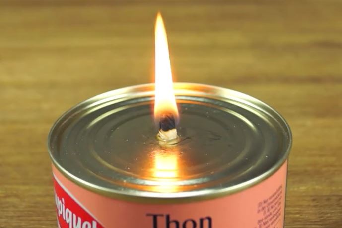 Tuna Can Candle