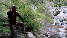 atlatl catching a fish