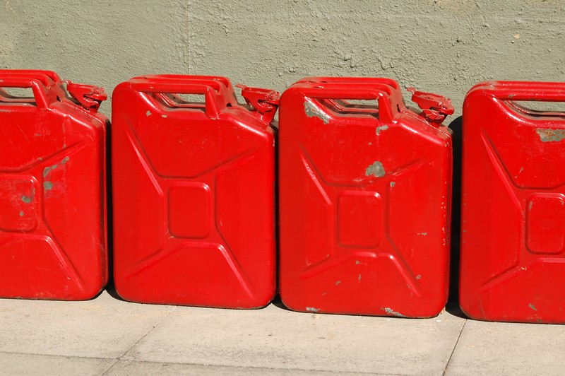 old fuel cans