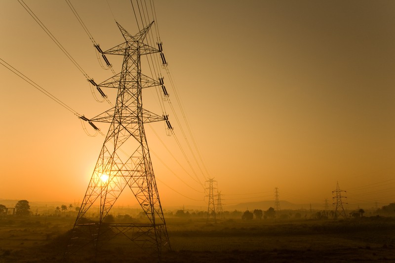 powergrid at sunrise