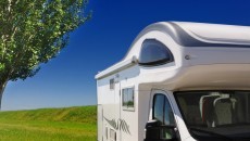 camper in countryside