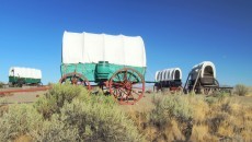 wagons on the prairie