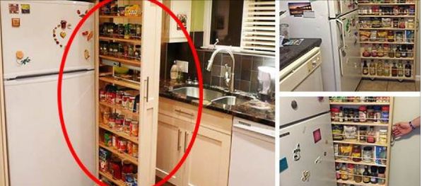 hidden kitchen pantry