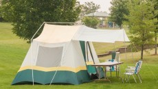 backyard tent setup