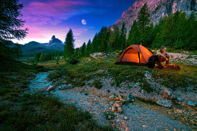 hiking tent