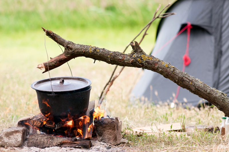 kettle in wilderness camping