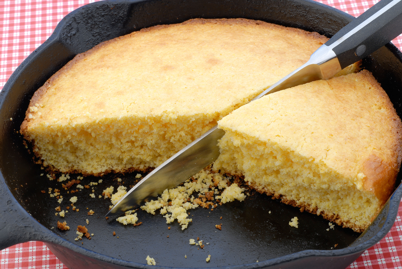 cornbread-in-iron-skillet