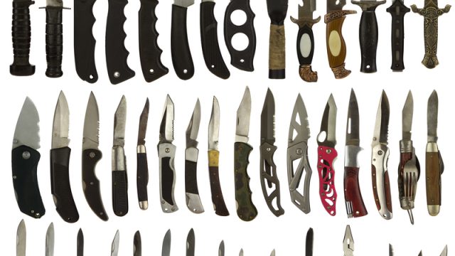 a bunch of knives