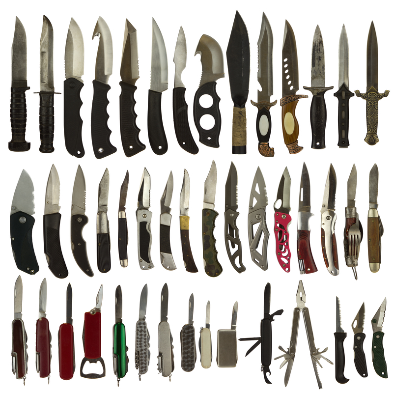 a bunch of knives