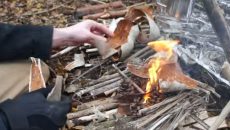 wet weather fire making