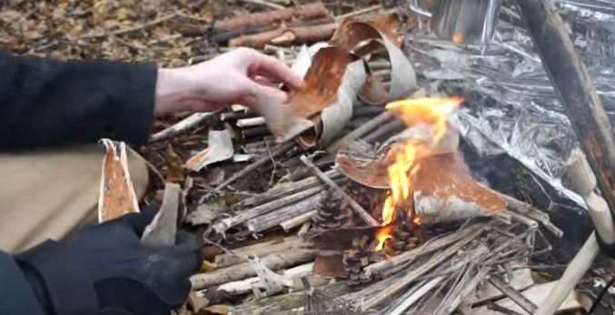 wet weather fire making