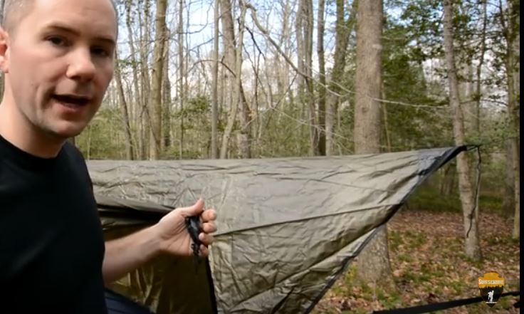 man and hammock