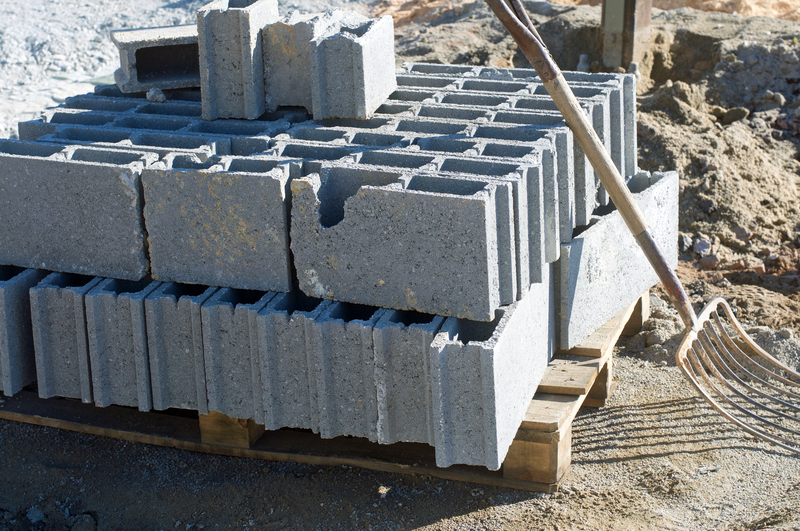 stack of cinder blocks