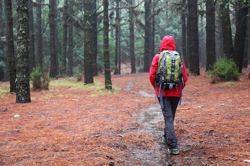 woman hiking outdoors