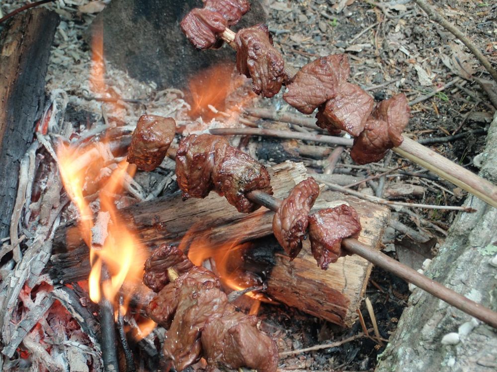 skewers cooking