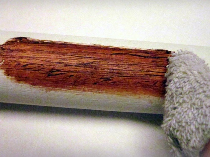 PVC pipe wood