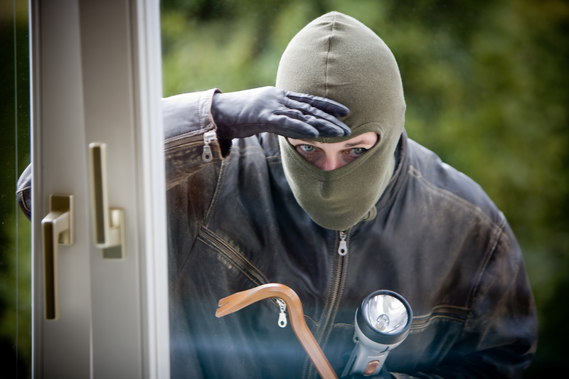 burglar peering through window