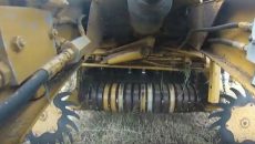 hay making with a tractor