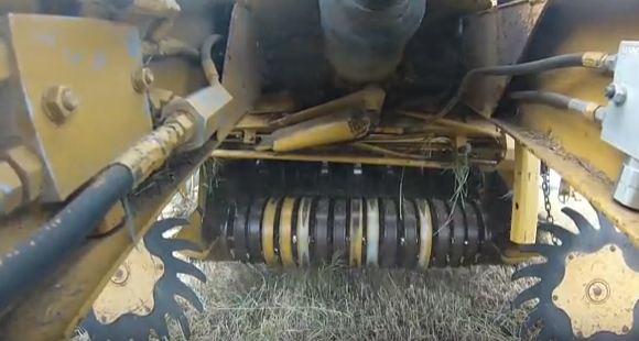 hay making with a tractor