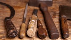 heavy antique tools