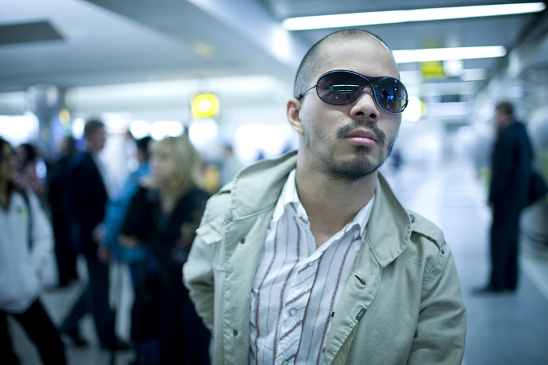 man in airport