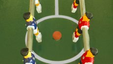 table soccer football field