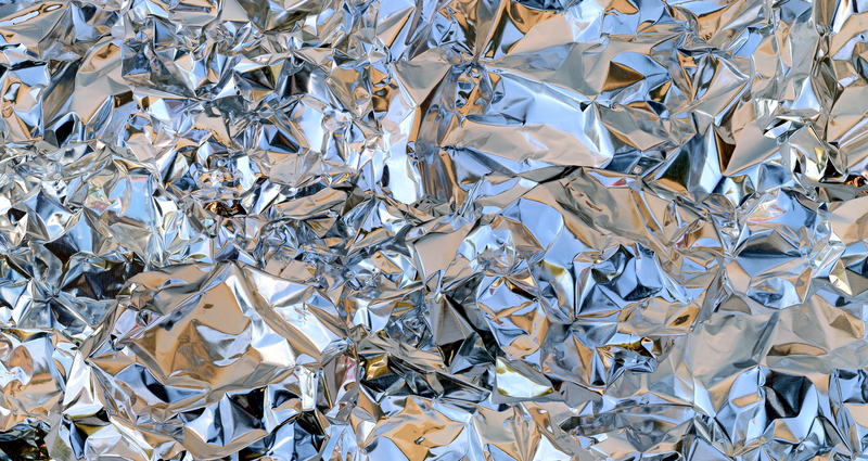 crumpled foil