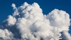 large clouds in the sky