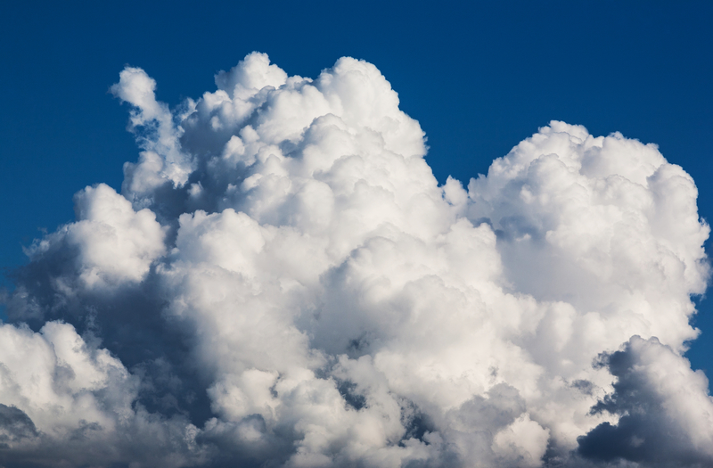 large clouds in the sky