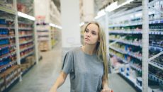 shopping at a market