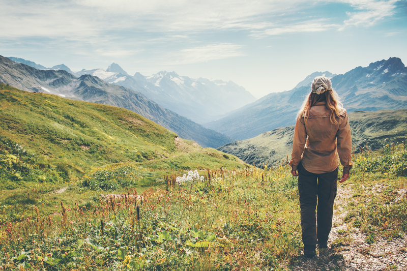 woman in the wilderness