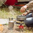 a person boiling water