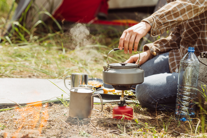 a person boiling water