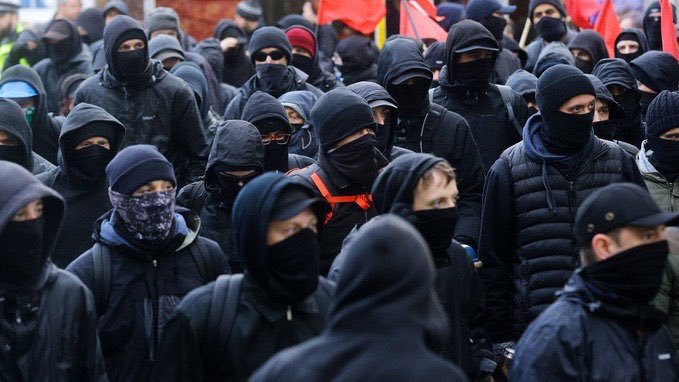 Antifa members
